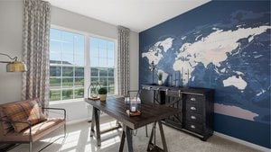 1376 Keller St, Elburn, IL 60119 - carpeted office space with plenty of natural light and baseboards