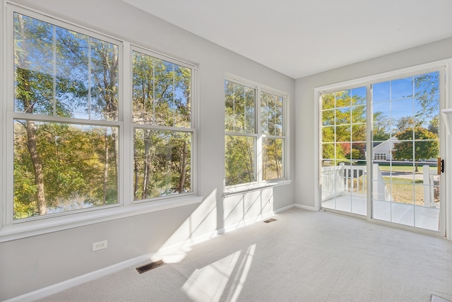 view of sunroom / solarium