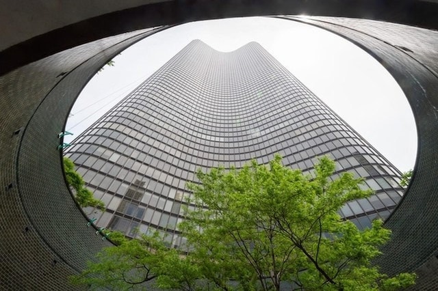 view of building exterior featuring central air condition unit