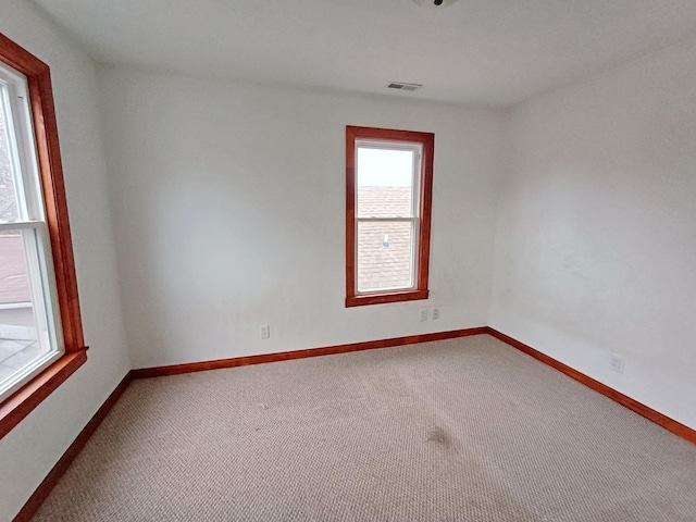 spare room with carpet