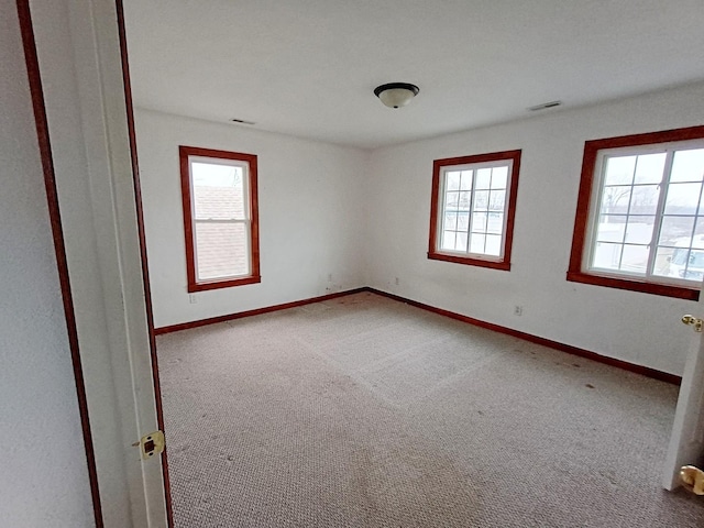 view of carpeted empty room