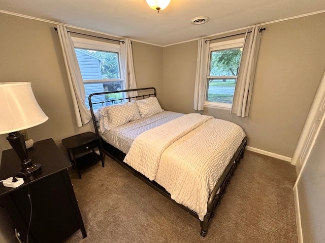 bedroom with carpet flooring