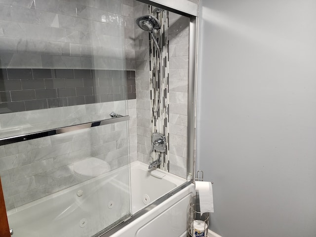 bathroom featuring enclosed tub / shower combo