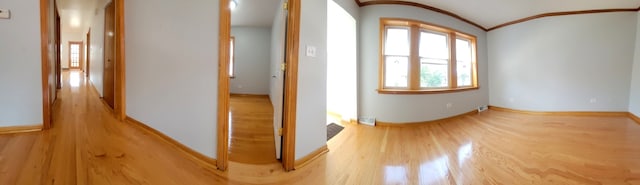 interior space with light wood-type flooring