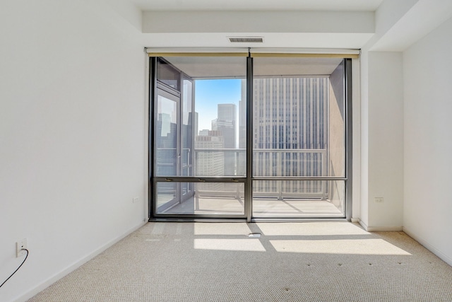 view of carpeted empty room