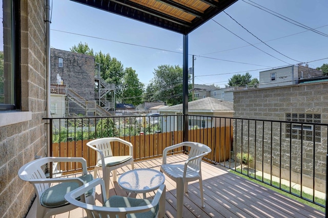938 N Washtenaw Ave, Chicago, IL 60622 - view of wooden deck