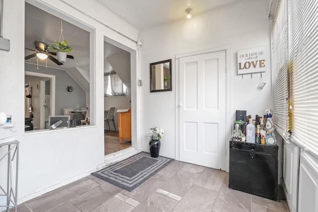 6821 S Campbell Ave, Chicago, IL 60629 - entryway featuring a ceiling fan