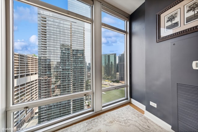 doorway to outside with plenty of natural light