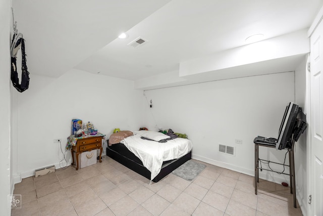 view of tiled bedroom