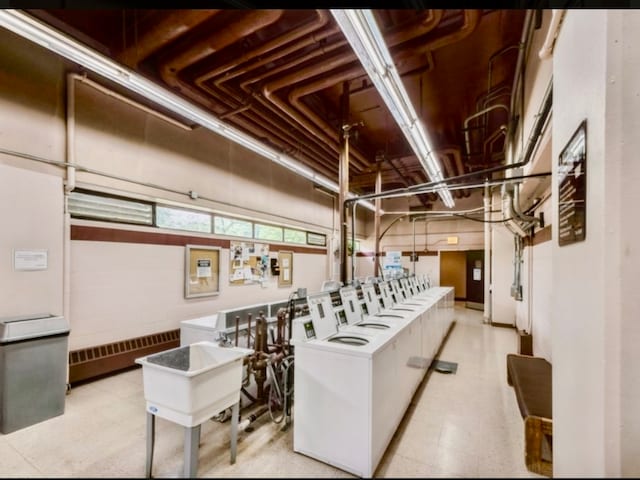 interior space featuring independent washer and dryer