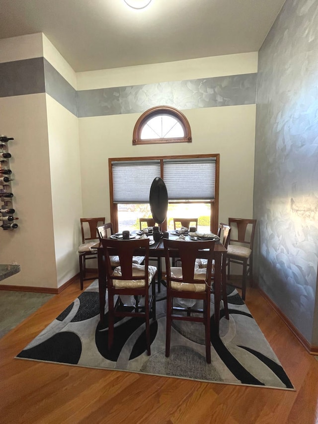 dining room featuring wood-type flooring