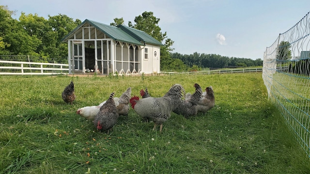 exterior space featuring a rural view