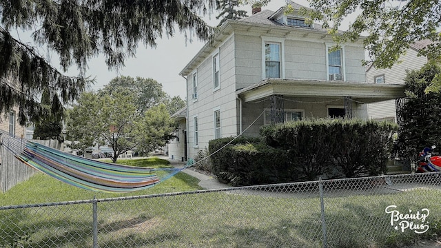 view of side of property