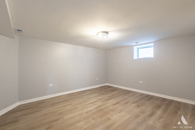 interior space with hardwood / wood-style flooring