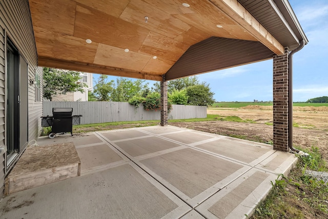 view of patio / terrace with fence