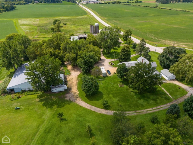 drone / aerial view featuring a rural view