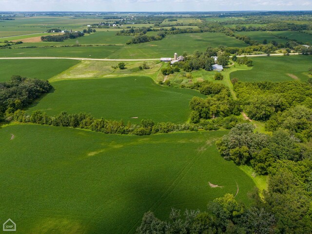 drone / aerial view featuring a rural view