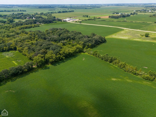 aerial view featuring a rural view