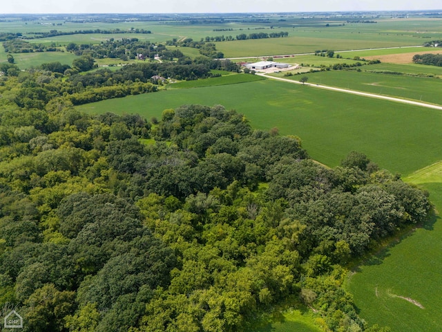 aerial view featuring a rural view