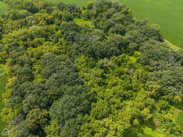 aerial view with a rural view