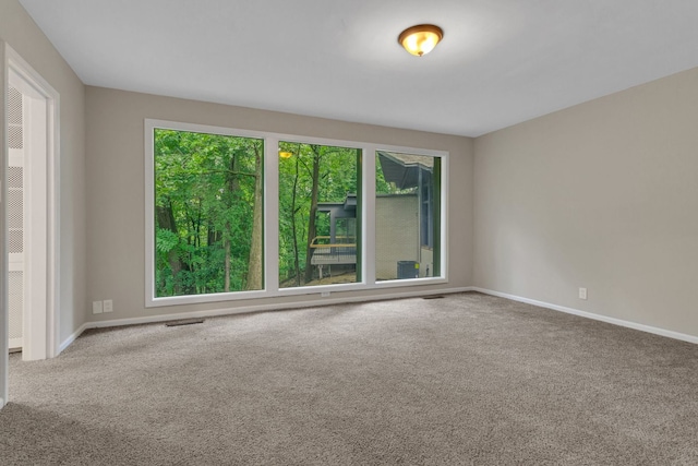 view of carpeted empty room