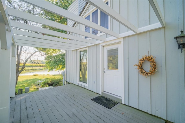 view of wooden terrace