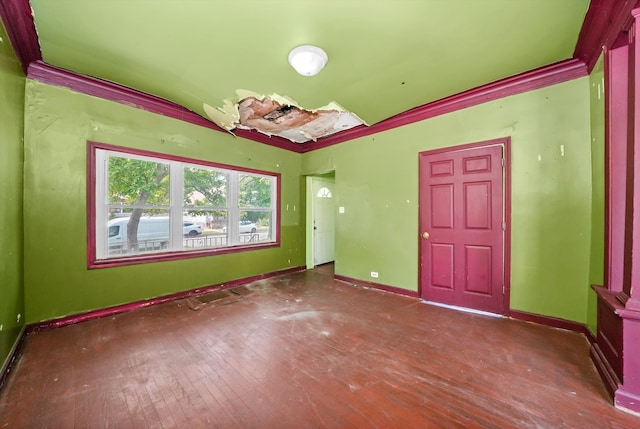 foyer with hardwood / wood-style floors