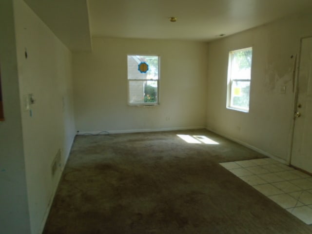 view of carpeted empty room