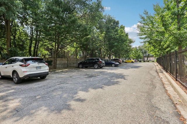 view of vehicle parking