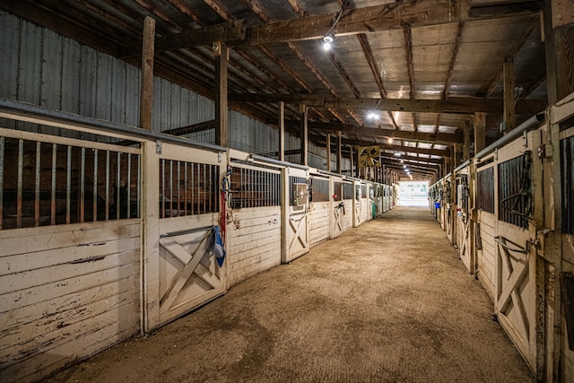 view of horse barn