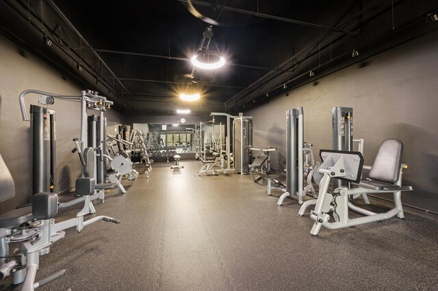 view of gym