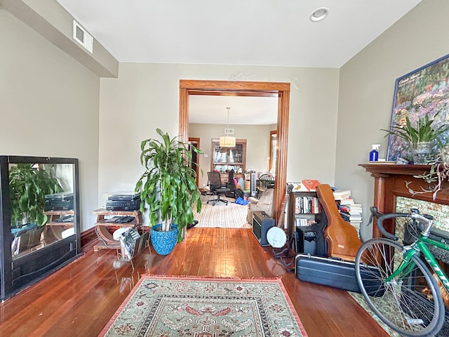 interior space featuring hardwood / wood-style flooring