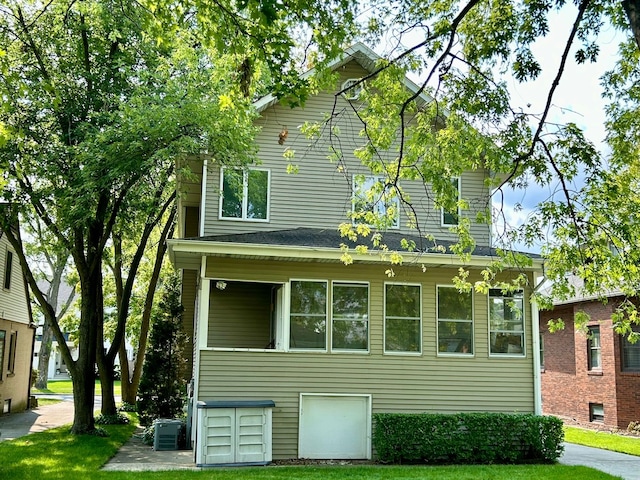 view of rear view of property