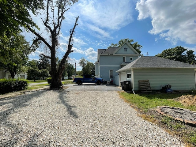 view of side of property