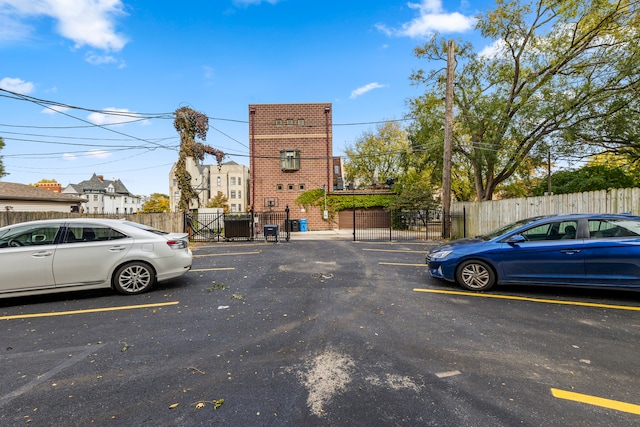 view of parking / parking lot