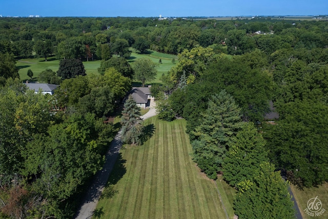 drone / aerial view with a rural view