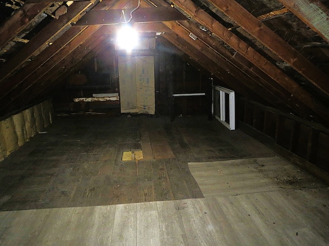 view of attic