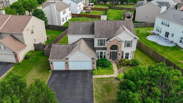 birds eye view of property