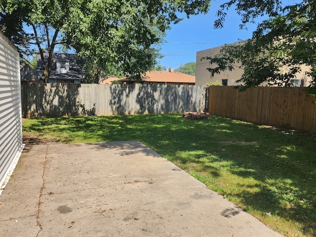 view of yard featuring a patio