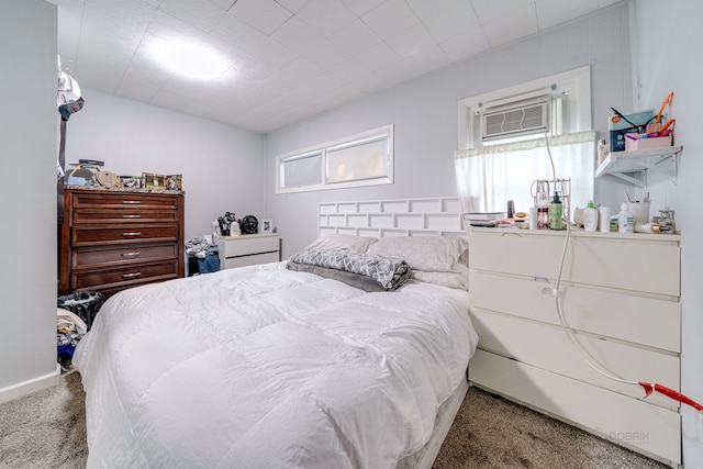 bedroom with carpet floors