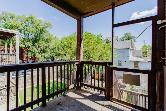 view of balcony