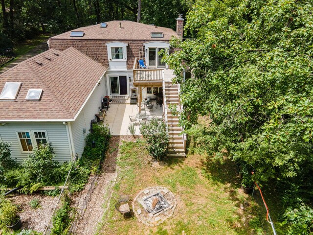 birds eye view of property