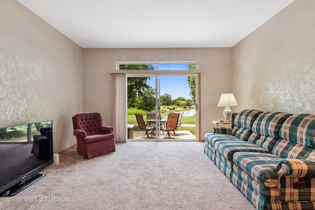 21144 W Buckeye Ct, Plainfield, IL 60544 - carpeted living area with a textured wall