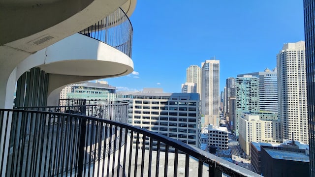 view of balcony