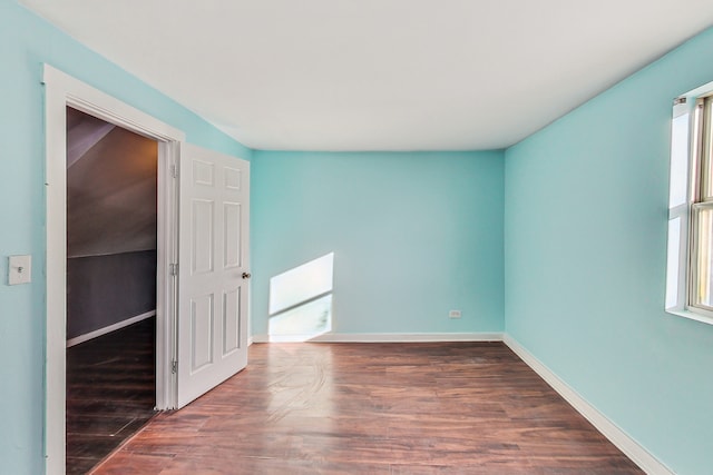 unfurnished room featuring hardwood / wood-style floors