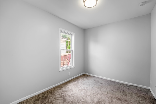 spare room with carpet floors