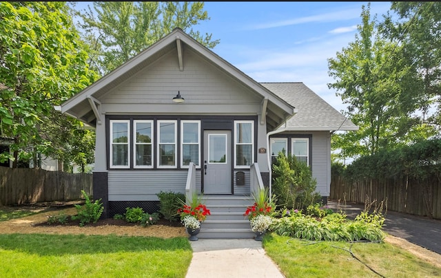 view of bungalow-style home