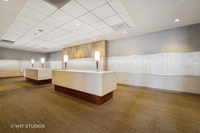 interior space featuring mail area