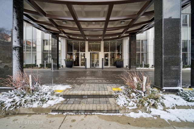 view of exterior entry
