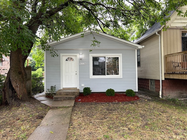 view of front of property